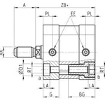 фото 32M2A100A025 ПНЕВМОЦИЛИНДР D=100, ход 25