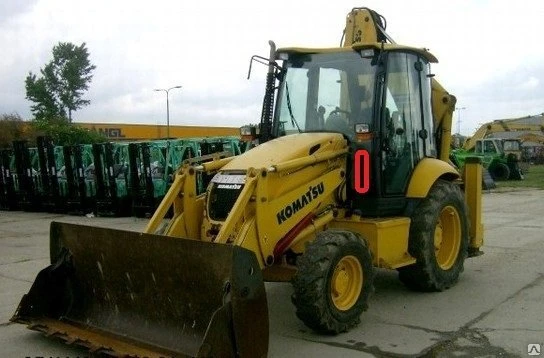 Фото Экскаватор погрузчик komatsu wb93r wb97r