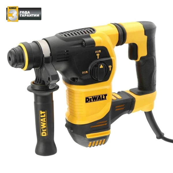 Фото Перфоратор DeWalt D25333K / SDS-Plus, 950 Вт, 3.9 Дж, 3 режима работы