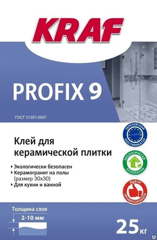 Фото Клей KRAF Profix 9 25кг (48 шт/пал)