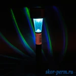 Фото №2 Фонарь садовый на солнечной батарее 30 см d=4.5 см 1LED RGB