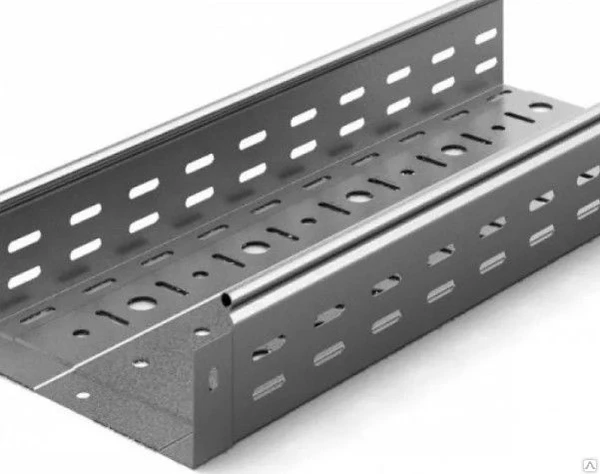 Фото Лоток кабельный перфорированный 500х50 оцинкованный s=1.0 мм