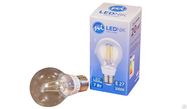 Фото Лампа светодиодная NORD серии LedNik Ni5А60/flm 5W E27 (brand)