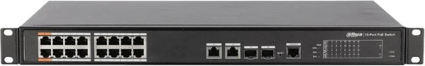 Фото Коммутатор DH-PFS4218-16ET-190 16х100Мбит 2G 16PoE управляемый Dahua 1084914