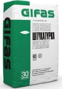 Фото Штукатурка гипсовая Premium, 30кг Gifas