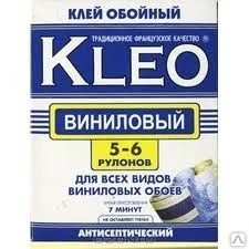 Фото Клей KLEO для виниловых обоев 5-6 рул 150г