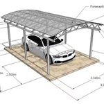 фото Навес сборно-разборный для авто