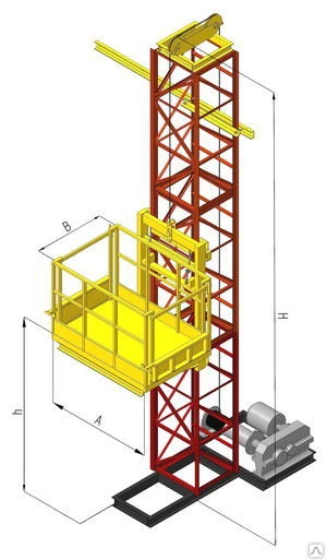 Фото Подъемник строительный