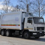 фото Мусоровоз МК-3449-10 NEW на шасси МАЗ-6312В9-429-012 (б/у кузов, портал, СА