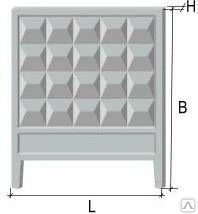 Фото Плита забора П-6в