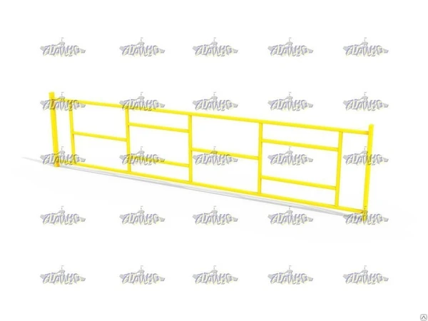 Фото Ограждение металлическое прямое 2,5 м.