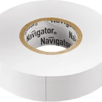 фото Изолента ПВХ 19мм (рул.20м) бел. NIT-A19-20/WH Navigator 71109