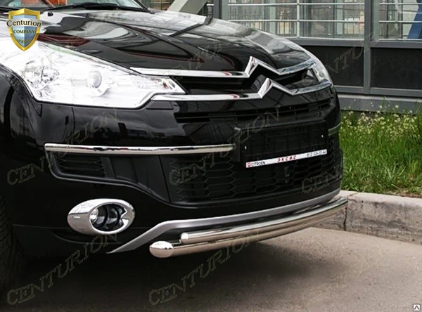 Фото Защита переднего бампера на Citroen C-Crosser