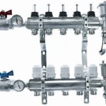фото Блок коллекторный 5 выходов с термостатическими вставками M30x1,5