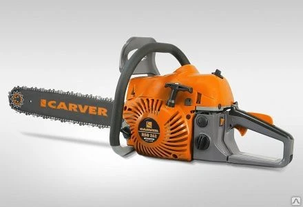 Фото Бензопила CARVER 262 (20", 0,325", 62см3, 2,3 кВт / 3,2 л.с., 7,5кг).