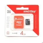 фото Карта памяти SmartBuy micro SD 4gb. class 10