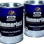 фото Dufa Expert Эмаль HAMMERLACK на ржавчину гладкая, белая 2,5л