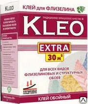 Фото Клей для обоев КLЕО Extra флизелиновый 250 г Франция 30м3, шт