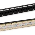 фото Патчпанель 19, 24xRJ45, UTP, Кат. 6 Hyperline PP3-19-24-8P8C-C6-110D