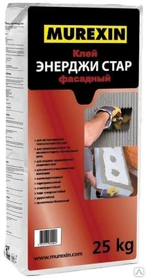 Фото Клей-армирование для минваты и ПСБ-С, Энерджи Стар, Murexin, 25 кг.