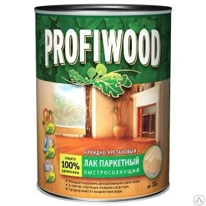 Фото Лак Profiwood паркетный быстросохнущий алкидно-уретановый, глянцевый 0,7 кг