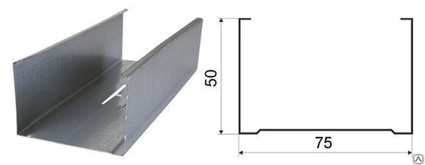 Фото С-Профиль С-4 75х50мм (3м)
