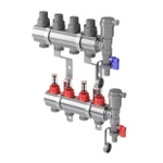 фото Коллектор в сборе с расходомерами 1" ВР-3/4" НР, 10 выходов