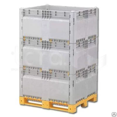 Фото Box pallet KitBin ZT 1200х1000х1845 разборный сплошной контейнер БоксПаллет