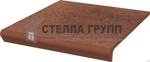 Фото Ступень простая с капиносом Taurus Brown Ceramica Paradyz 300х330 мм