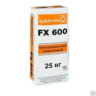 Фото Плиточный клей FX 600 Quick-Mix эластичный для стен и полов.