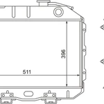 фото Радиатор водяной 3160-1301010 УАЗ-3160 двиг. УМЗ-409, 417