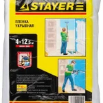 фото Пленка STAYER "STANDARD" защитная укрывочная, HDPE, 7 мкм, 4 х 12,5 м