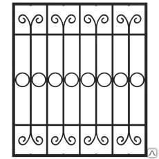 Фото Кованая решетка оконная Р-38