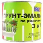 фото Грунт-эмаль по ржавчине 3 в 1 белая BROZEX, 2,5кг