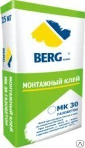 Фото Клей монтажный 25кг BERGhome МК 30 зимний