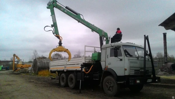 Фото Услуги Лесовоза Камаз с ГМП