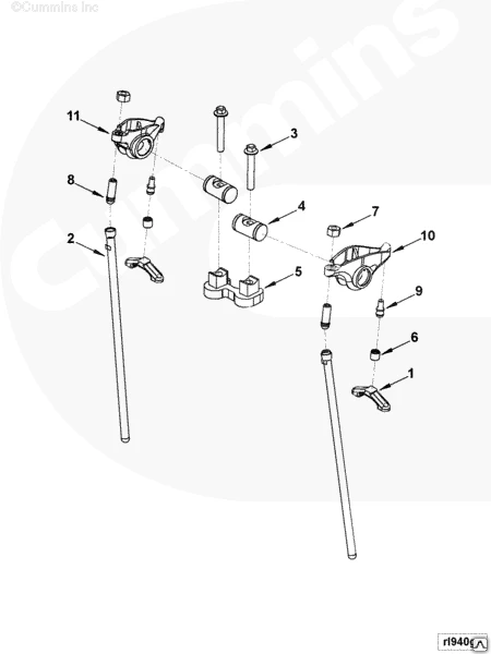 Фото Болт коромысла Cummins 3990127