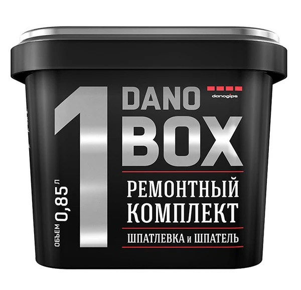 Фото Ремонтный комплект для экспресс-ремонта (со шпателем) 0,85л DANO BOX