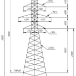 фото Опора промежуточная металлическая П110-6В+4