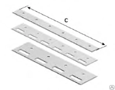 Фото Пластина крепежная 200мм для ПВХ-завесы PLS200