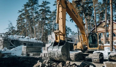 Фото Услуги гусеничного экскаватора