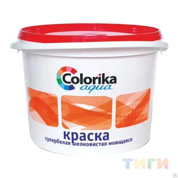 Фото Краска "Colorica aqua" шелковистая моющаяся супербелая 15кг