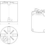 Фото №2 Емкость Т 5000л литров цилиндрическая вертикальная, пластиковая