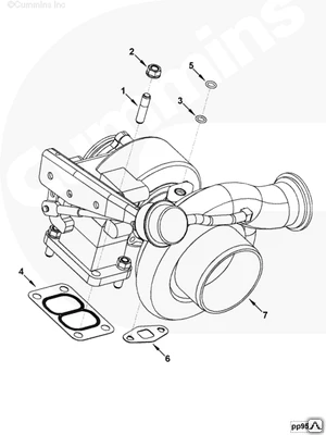 Фото Турбокомпрессор Cummins QSB 4039630 4955479