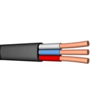фото Кабель ВВГнг силовой 3х1.5 кв.мм медный 0,66 кВ с ПВХ изоляцией негорючий плоский (Энергокабель)