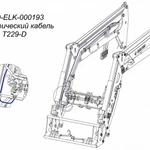 фото Комплект электрических проводов погрузчика POD-ELK-000193 для фронтального погрузчика Metal-Fach Бык Т-229