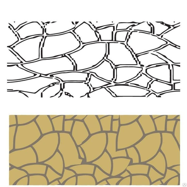 Фото Трафарет бумажный Ceresit Visage Камень Каталонии Ceresit