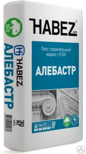 Фото ХАБЕЗ Гипс строительный -Алебастр 25 кг