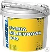 Фото Краска силиконовая, фасадная 003 FARBA SILIKONOWA (SILIKONFARBE) белый