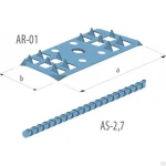фото Крепеж арматуры AR-01, 72x30 мм Baut